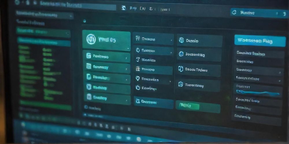 A close-up view of a computer screen displaying a WordPress security plugin interface.