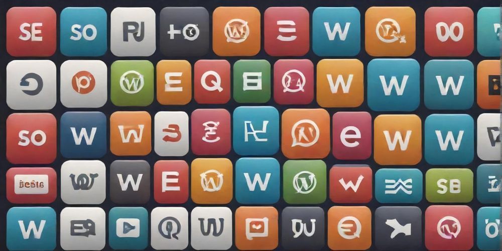 A collage of popular SEO plugins for multilingual WordPress sites, showcasing their features and user interfaces.