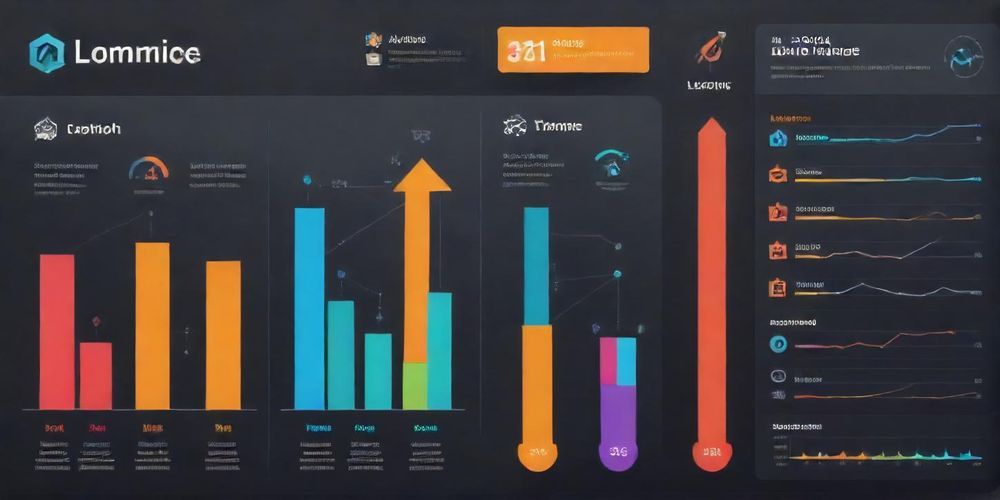 An informative infographic showing the improvement of website loading speeds with AI tools in a vibrant, user-friendly design.