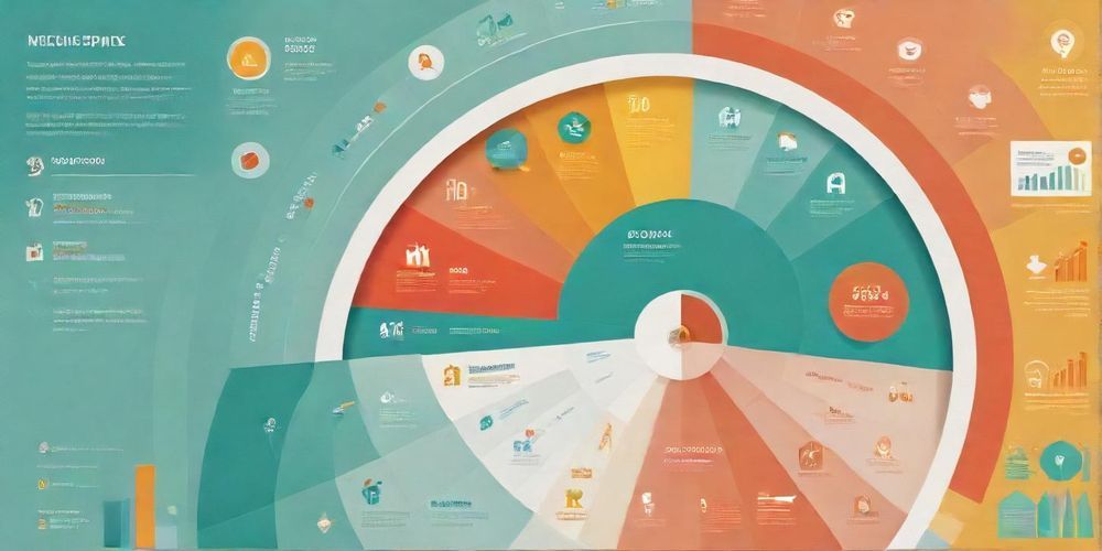 An infographic illustrating the concept of niche marketing, showcasing targeted audience segments, strategies, and benefits in a visually appealing and informative way.