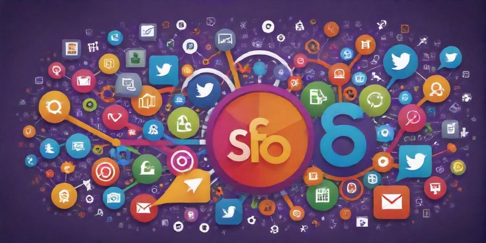 A vibrant and engaging illustration showing various niches in marketing, highlighting their diversity and potential impact on search engine optimization.