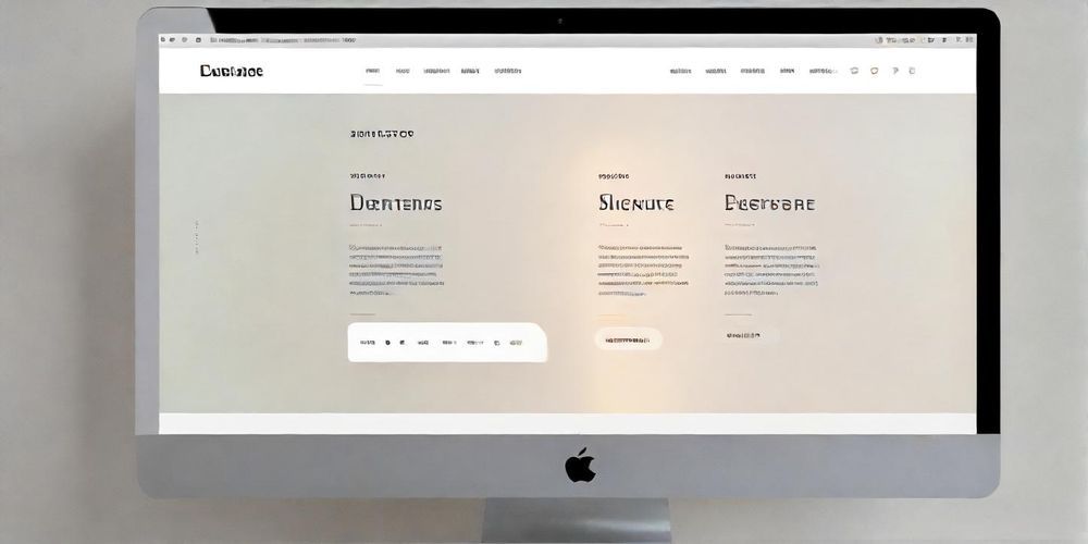 A close-up view of a modern website interface displaying various font choices with a user selecting different fonts.