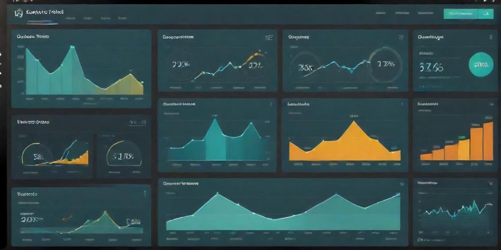A visually appealing image of a success analytics dashboard for a WordPress site, showcasing traffic growth, user engagement metrics, and positive SEO results.