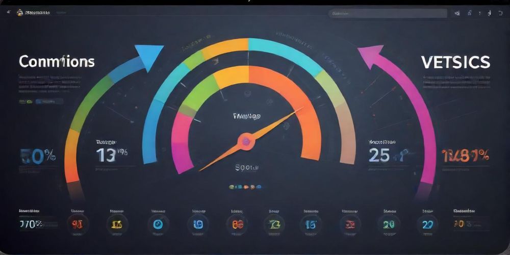 A visual representation of speed metrics, showing a comparison of loading times across various websites, depicted in a colorful chart format emphasizing quick load times.