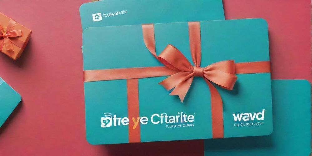 A vibrant digital marketing campaign, featuring online gift cards and social media interactions, showcasing customer engagement and satisfaction in a modern digital landscape.
