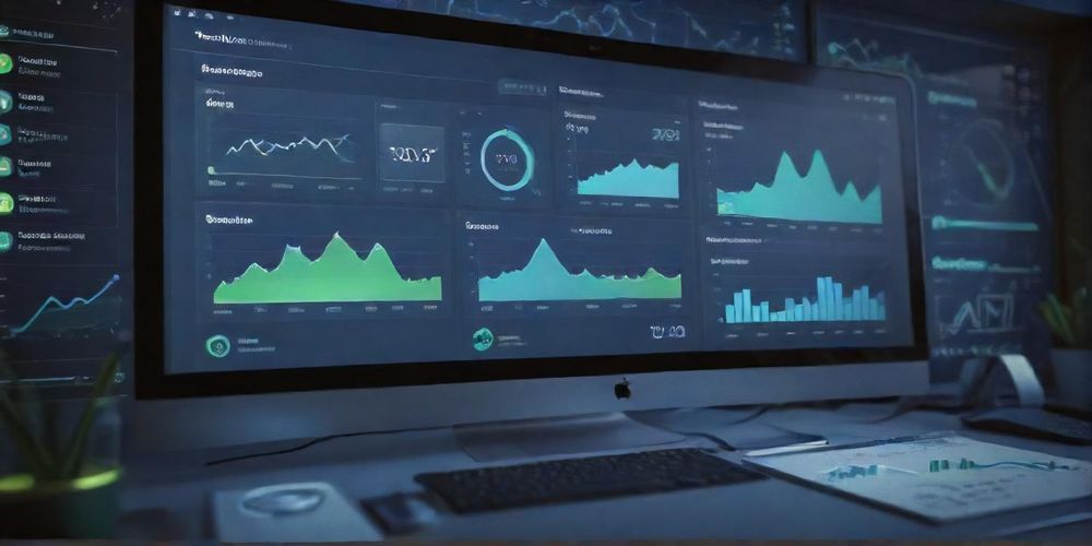 An image of a SEO dashboard displaying analytics and optimization tools, filled with engaging visuals that highlight SEO progress and website performance.