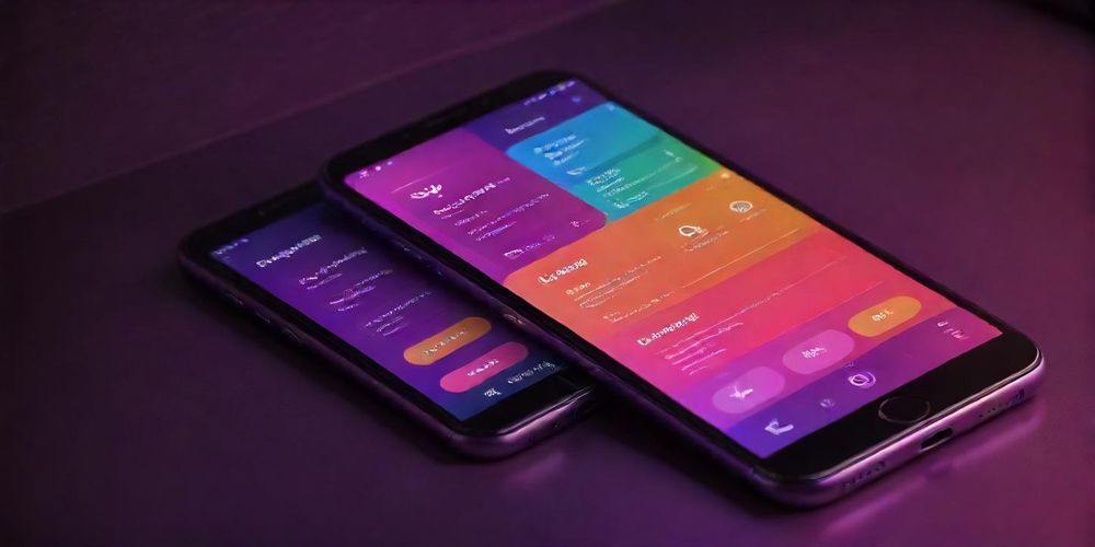 An engaging close-up of a well-designed mobile-friendly website, showcasing its features, vibrant color palette, and user-friendly interface designed specifically for smartphones.