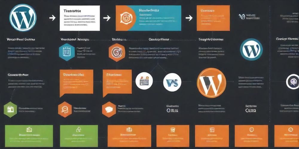 An infographic detailing how WordPress categories help in organizing blog posts for better SEO and user experience.