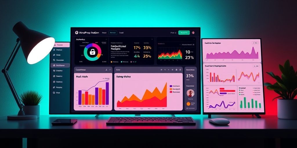 A Persian-language WordPress dashboard showing AI content personalization plugins in action, with real-time user segmentation, content recommendation widgets, and engagement analytics displayed on a modern desktop interface.