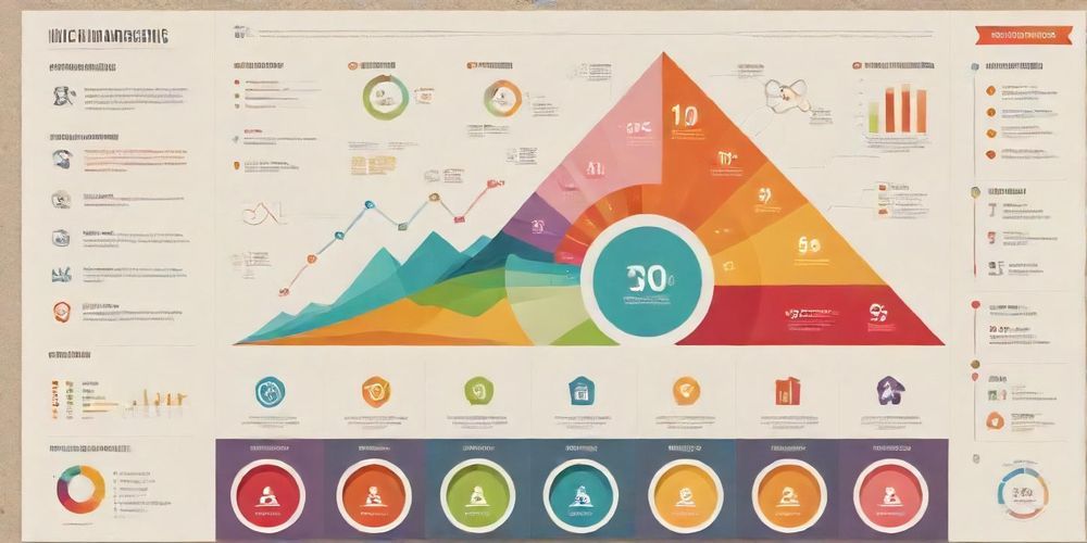 An infographic depicting successful niche brands with key statistics and growth metrics in a visually appealing format, highlighting the essence of niche marketing.
