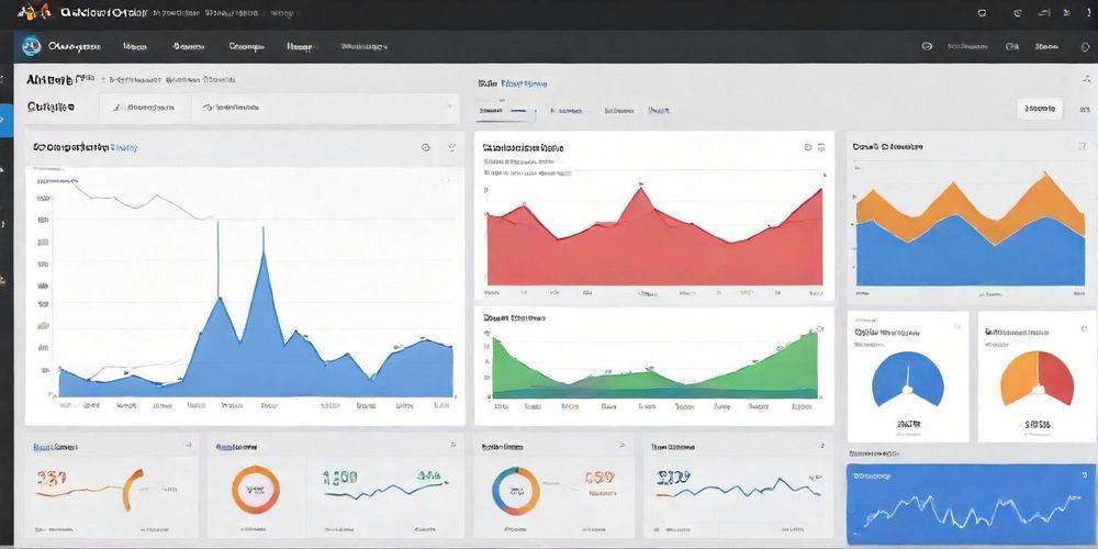 A colorful screenshot of the All in One SEO plugin interface in WordPress, highlighting its user-friendly features and settings, showcasing a dashboard with graphs and SEO metrics.