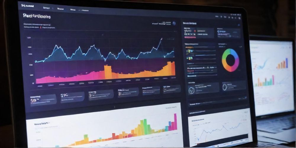 An analytical report with charts and graphs visually representing website performance and AI-enhanced metrics for better decision making.