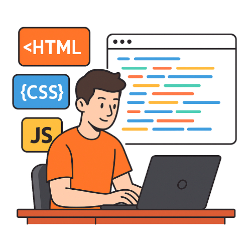 یادگیری طراحی سایت با کدنویسی